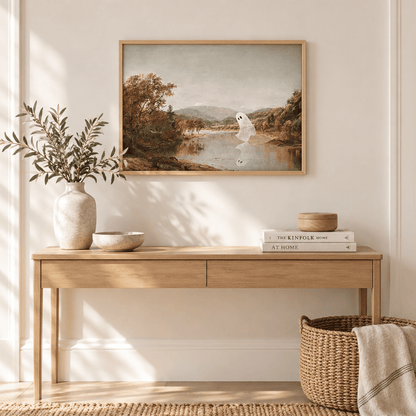 Ghost By The Stillwater Canvas Print