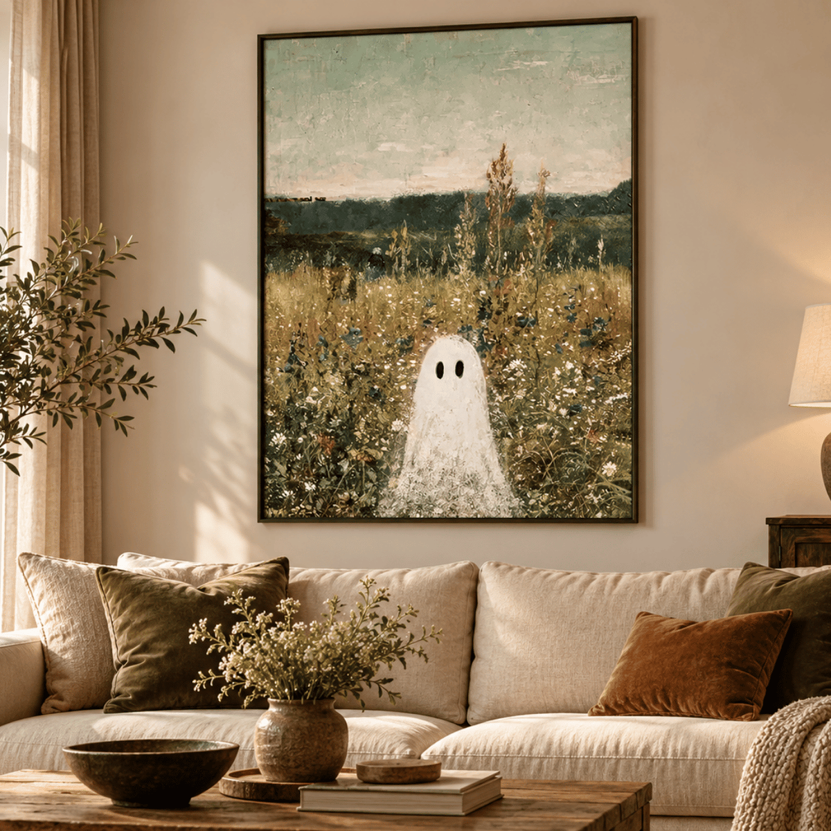 Wildflower Ghost Canvas Print