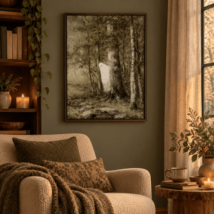 Whispering Woods Ghost Canvas Print