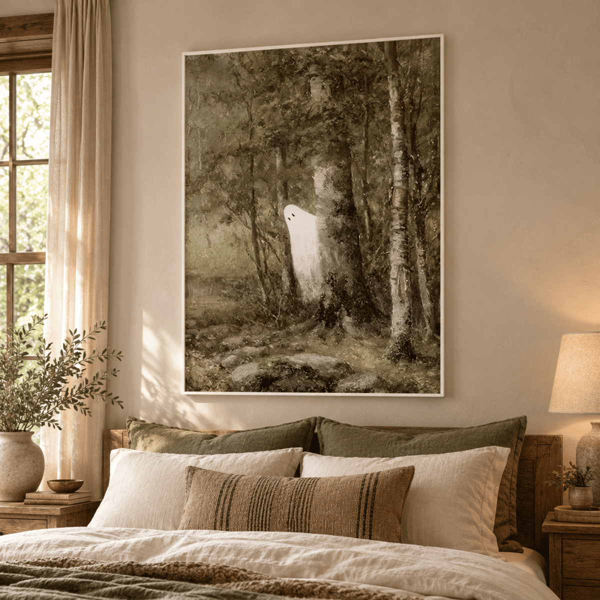 Whispering Woods Ghost Canvas Print