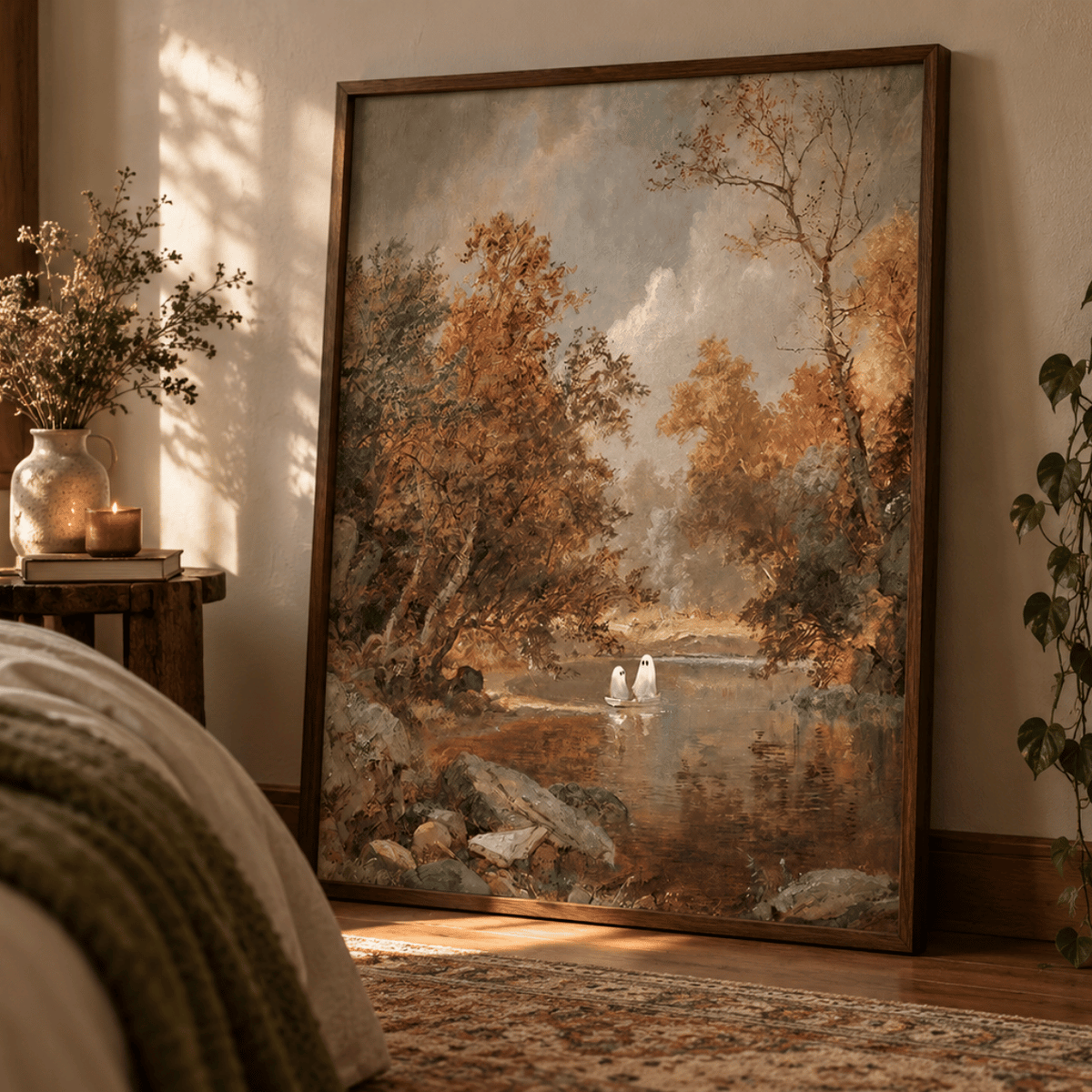 Autumn River Spirits Canvas Print
