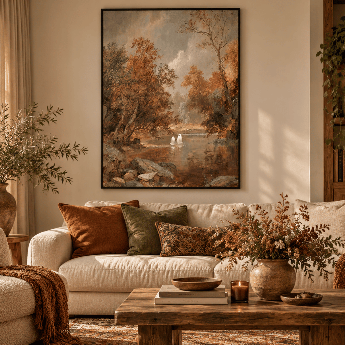 Autumn River Spirits Canvas Print