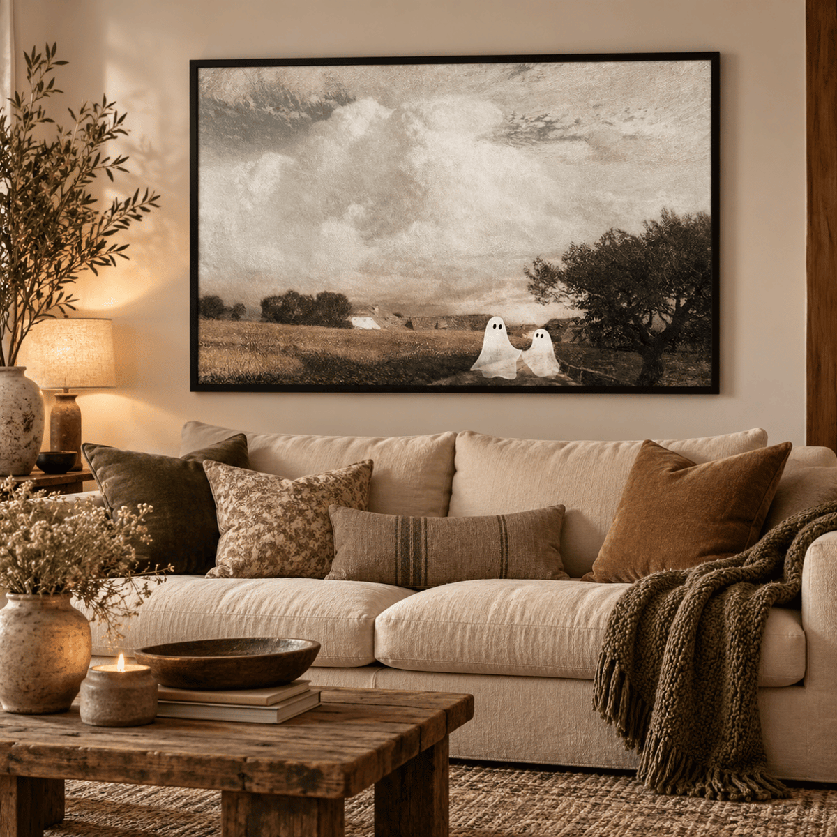 Ghosts Along the Country Path Canvas Print