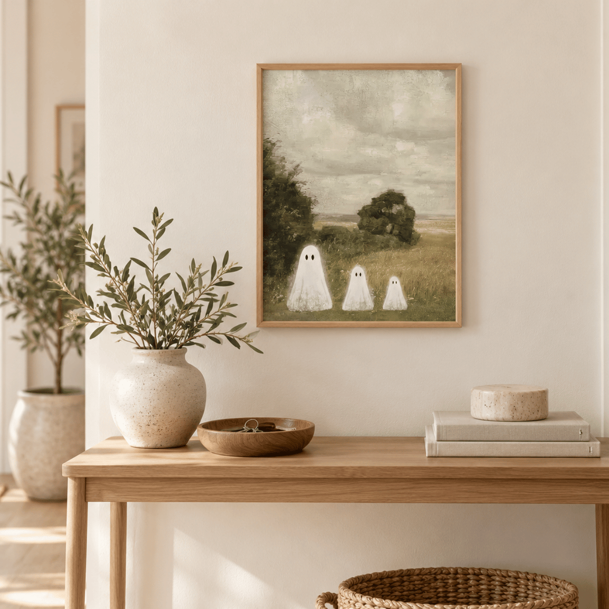 Three Little Phantoms Canvas Print