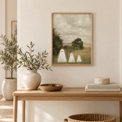 Three Little Phantoms Canvas Print