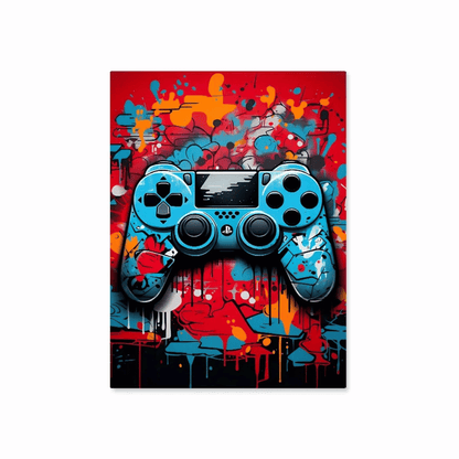 Graffiti Gamer Controller Canvas Print