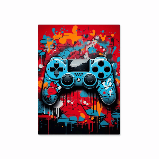 Graffiti Gamer Controller Canvas Print