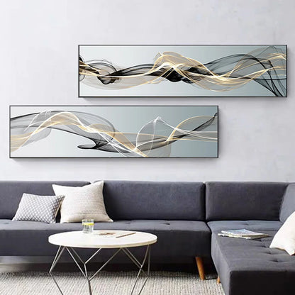 modern nordic abstract lines minimalist canvas print