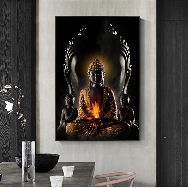 Modern Spiritual Buddha Canvas