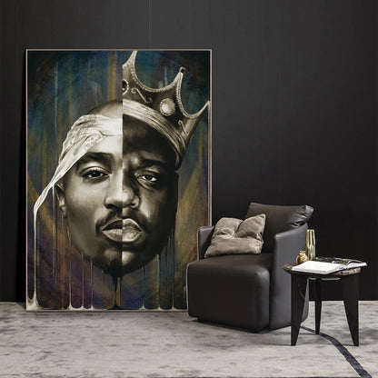 Biggie & Tupac Portrait Canvas
