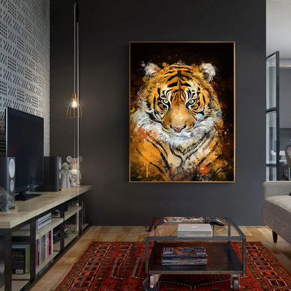 three running horses dynamic animal canvas wall art