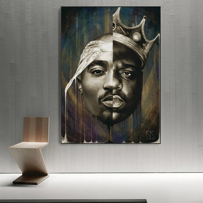Biggie & Tupac Portrait Canvas