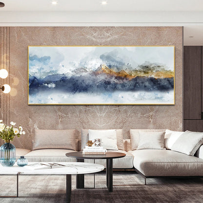modern abstract landscape oil style canvas wall art