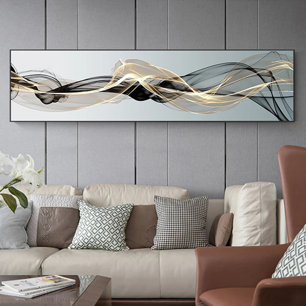 modern nordic abstract lines minimalist canvas print