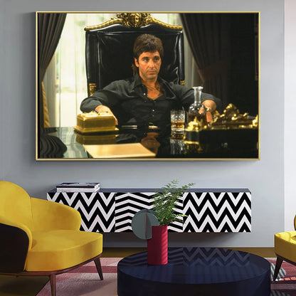 Tony Montana Portrait Canvas Print