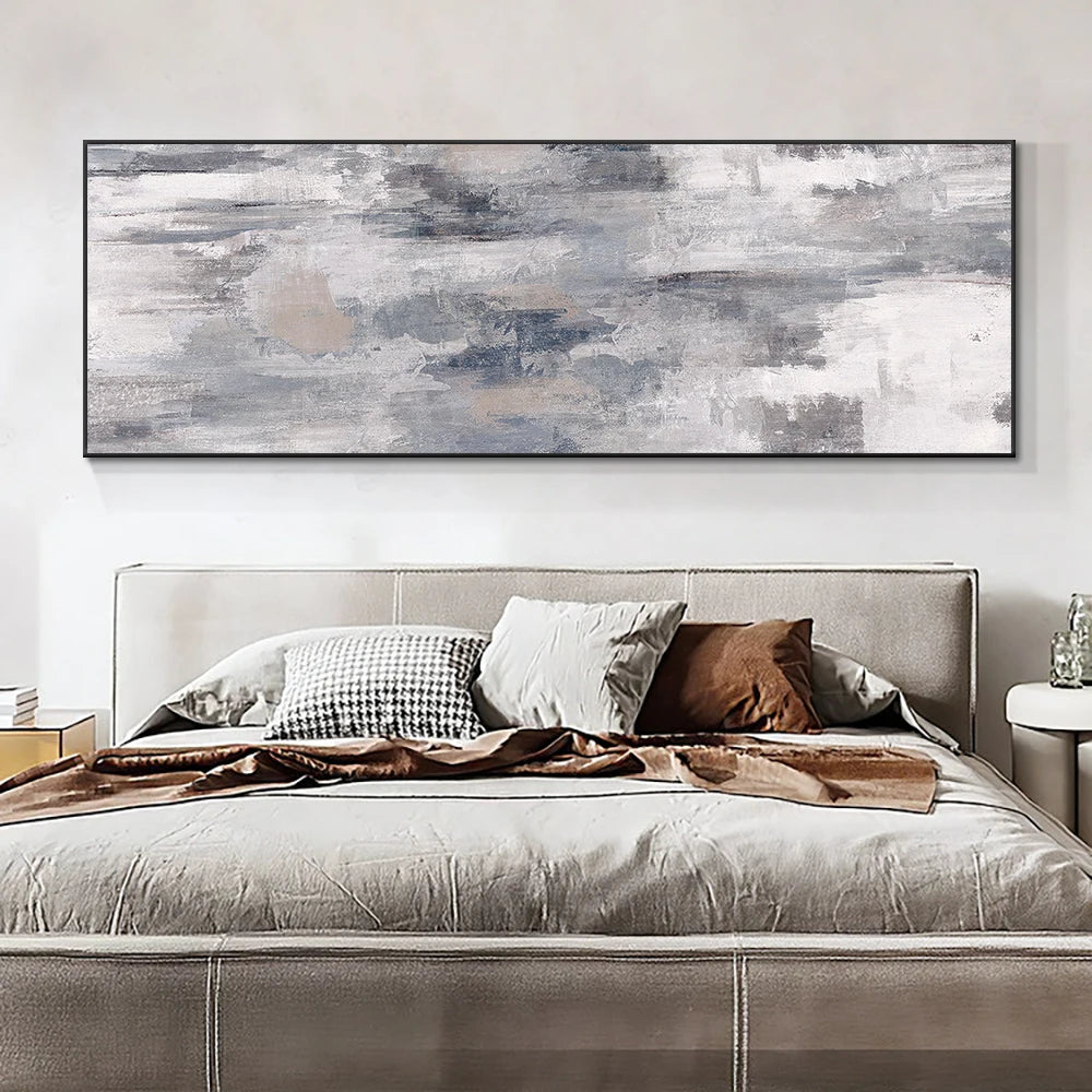 modern abstract landscape oil style canvas wall art