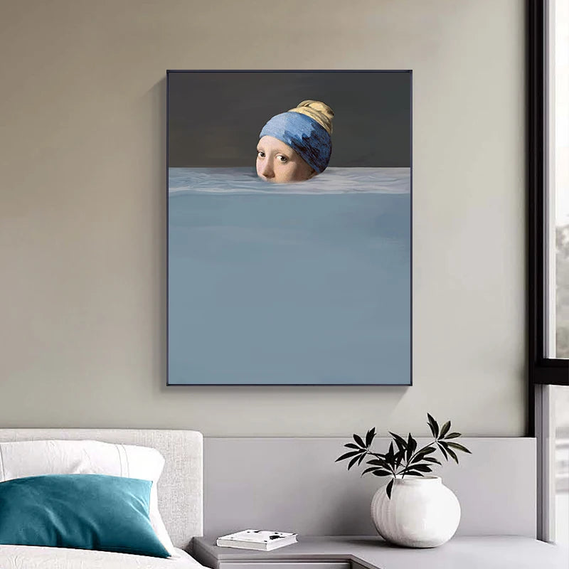 Creative Spoof Famous Paintings Canvas