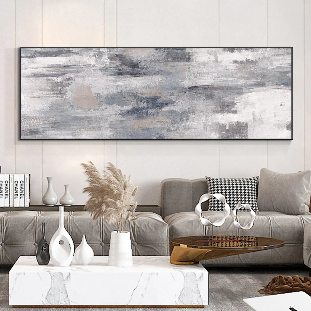 modern abstract landscape oil style canvas wall art