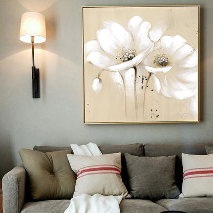 White Flowers Canvas