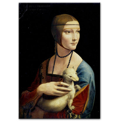 The Lady with an Ermine Canvas Print