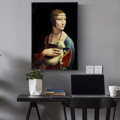 The Lady with an Ermine Canvas Print
