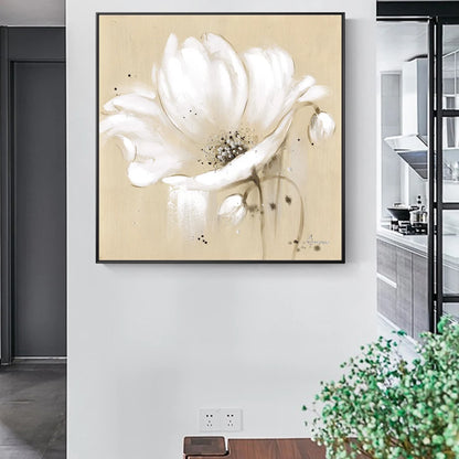 White Flowers Canvas