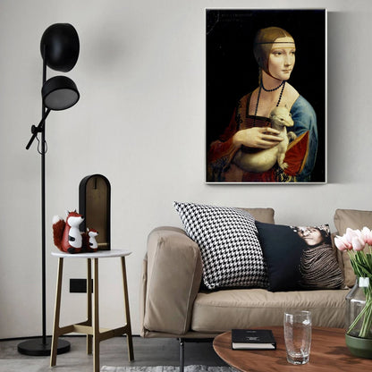 The Lady with an Ermine Canvas Print