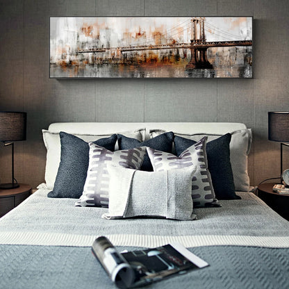 Vintage Golden Gate Bridge Abstract Canvas