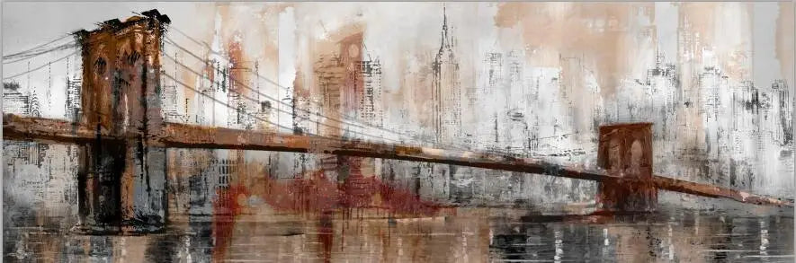 Vintage Golden Gate Bridge Abstract Canvas