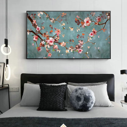 Almond blossom floral canvas wall art