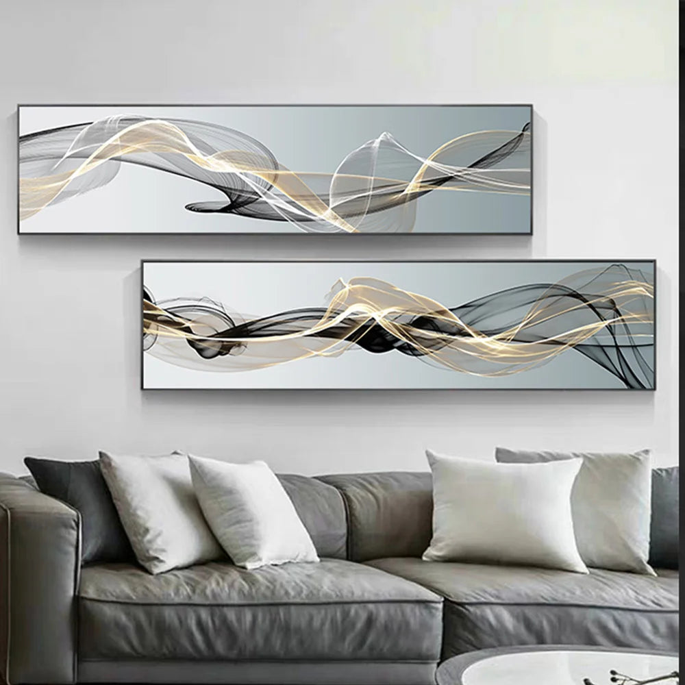 modern nordic abstract lines minimalist canvas print