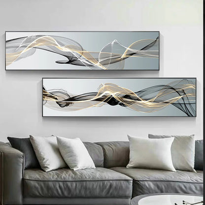 modern nordic abstract lines minimalist canvas print