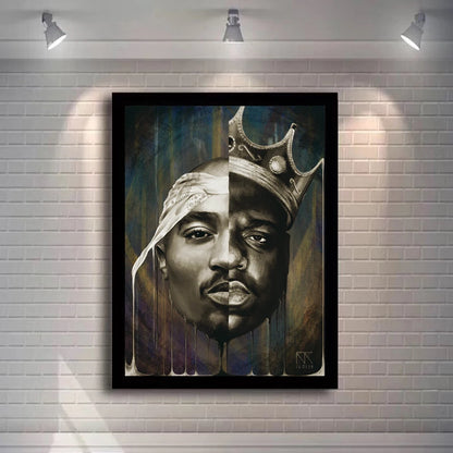 Biggie & Tupac Portrait Canvas