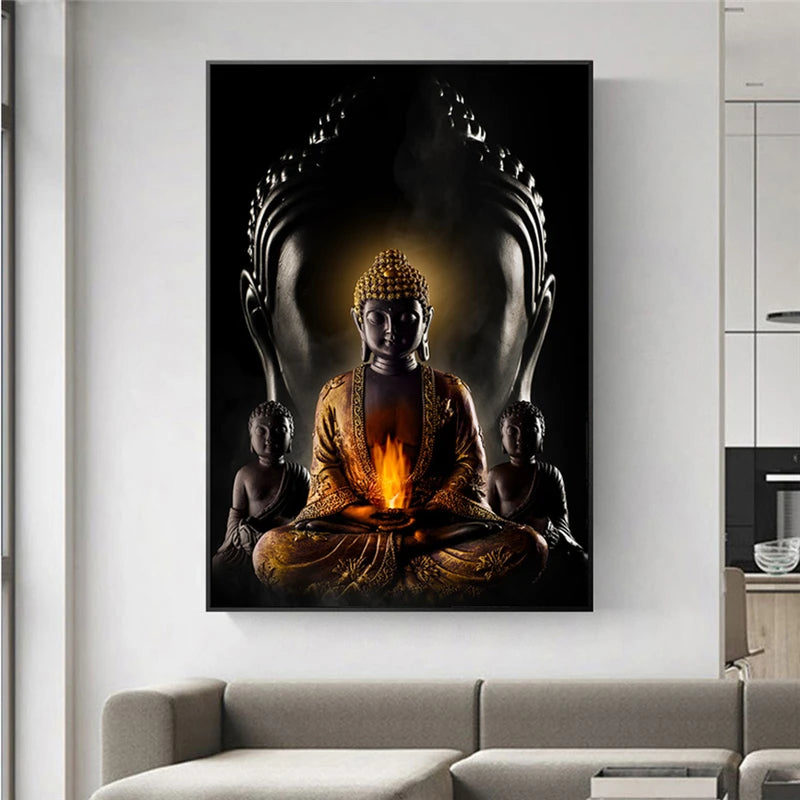 Modern Spiritual Buddha Canvas
