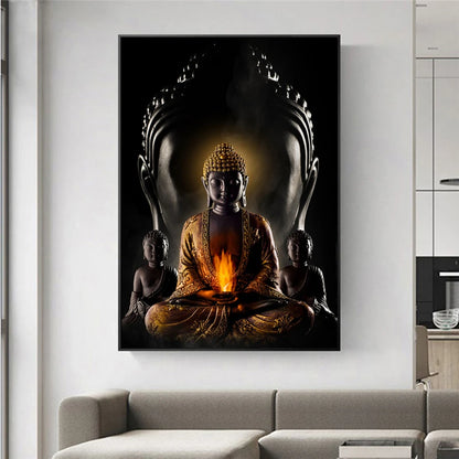 Modern Spiritual Buddha Canvas