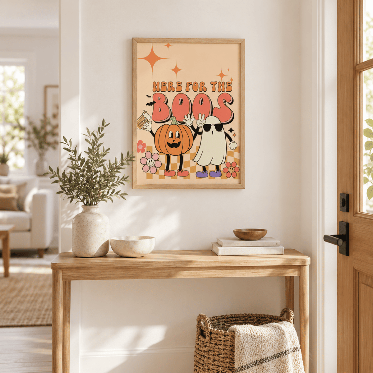 Here for the Boos Halloween Canvas Print