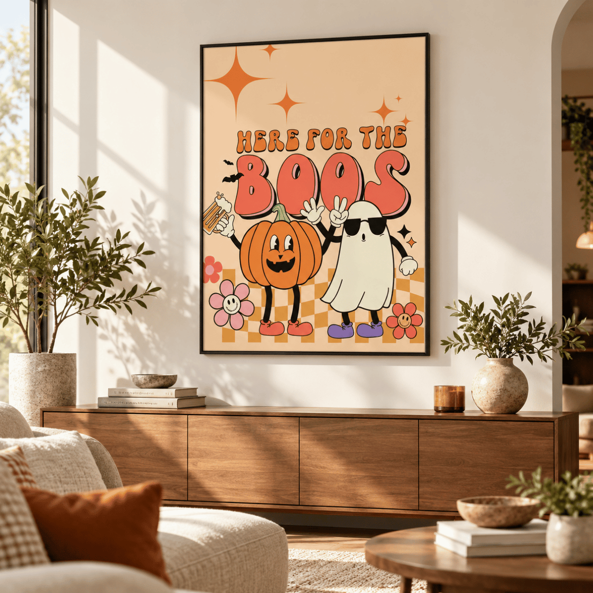 Here for the Boos Halloween Canvas Print