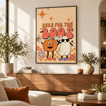 Here for the Boos Halloween Canvas Print