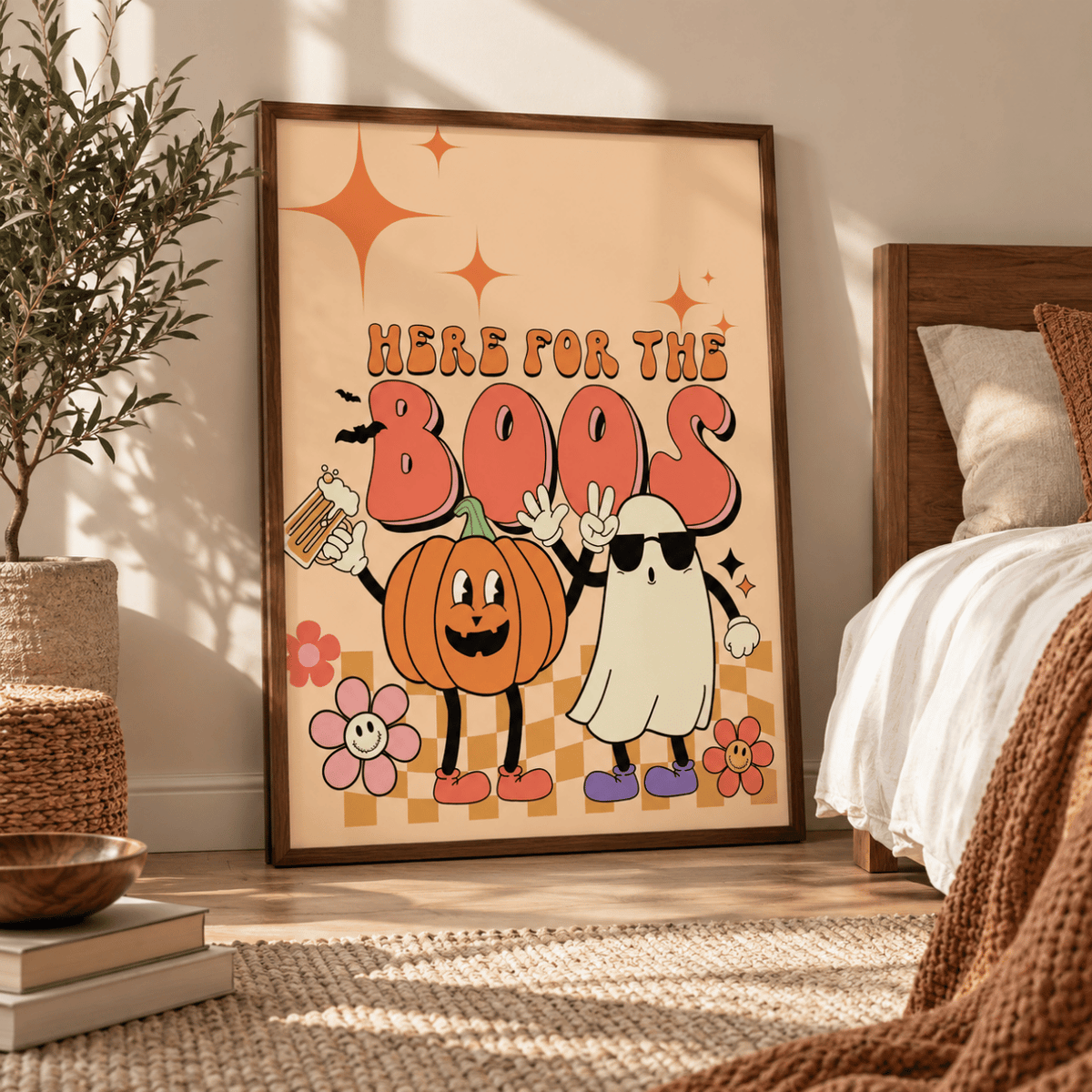 Here for the Boos Halloween Canvas Print