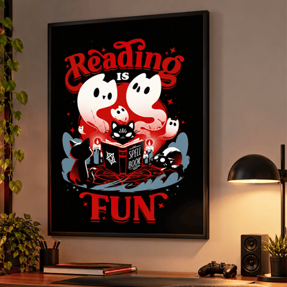 Reading Is Spooky Fun Canvas Print