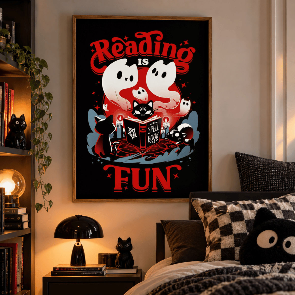 Reading Is Spooky Fun Canvas Print