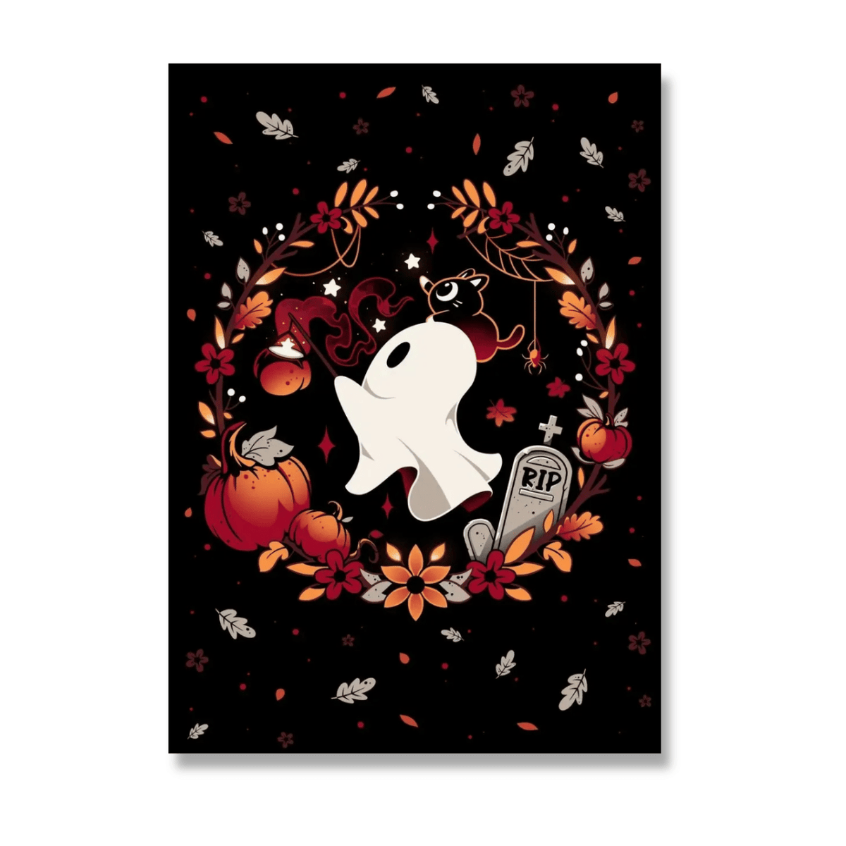 Autumn Ghost Garden Canvas Print