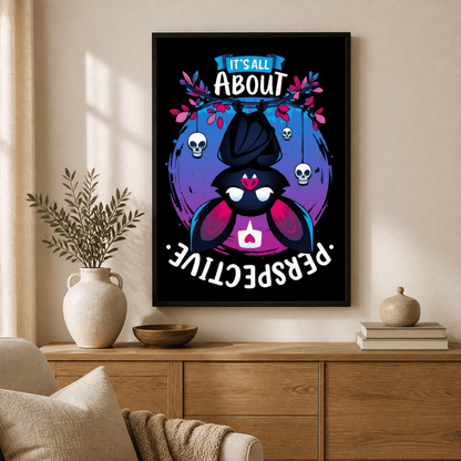 It’s All About Perspective Bat Canvas Print