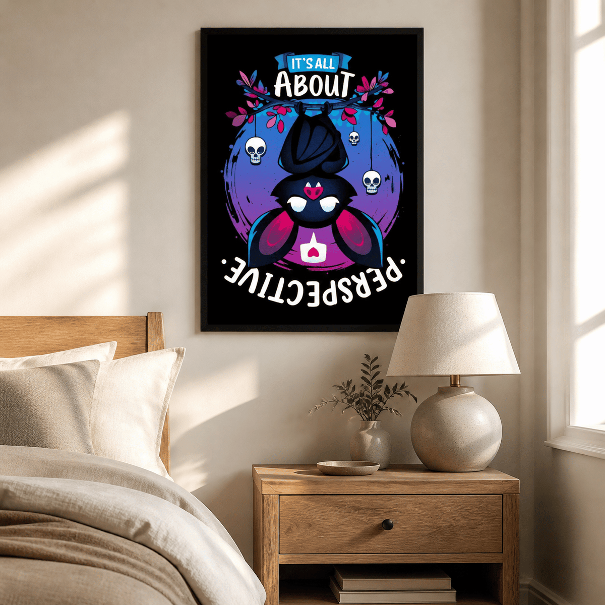 It’s All About Perspective Bat Canvas Print