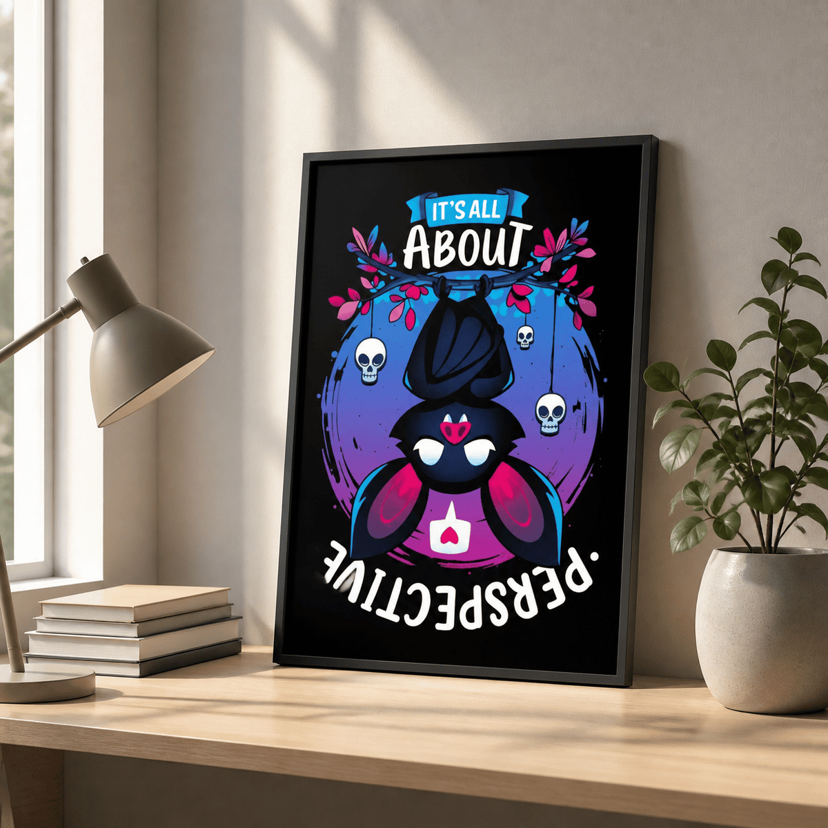It’s All About Perspective Bat Canvas Print
