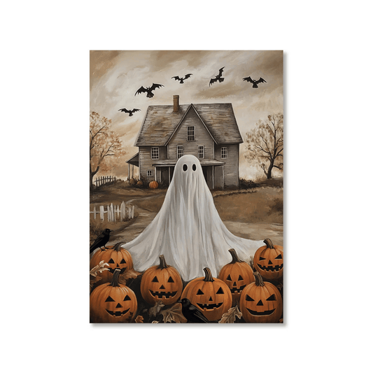 Pumpkin Patch Phantom Canvas Print