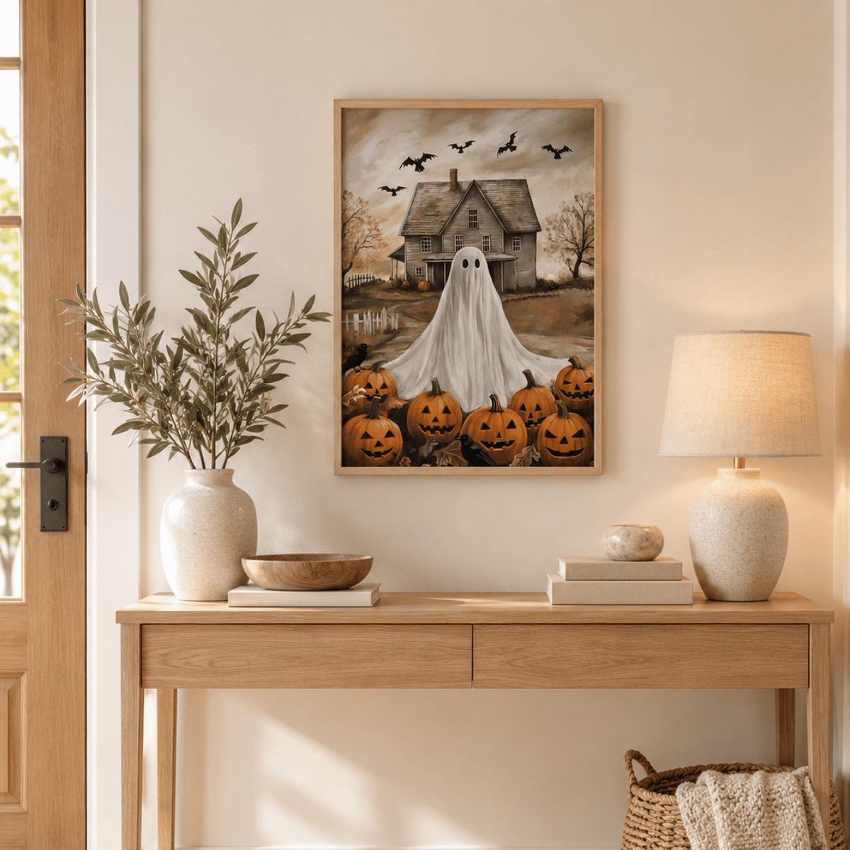 Pumpkin Patch Phantom Canvas Print