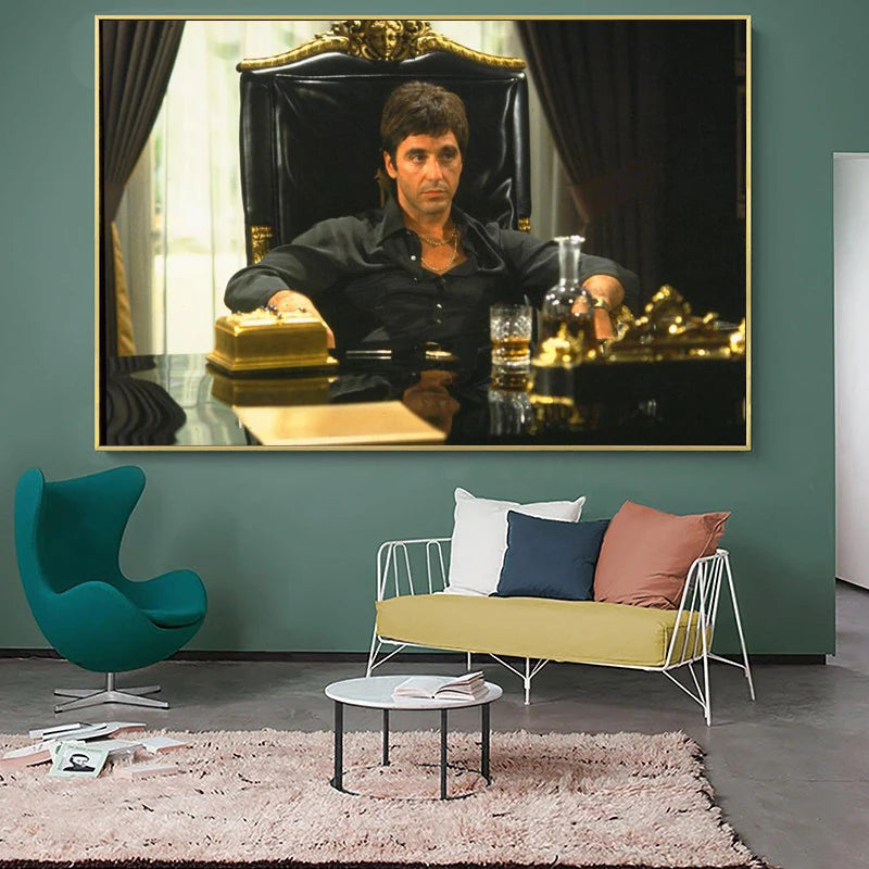 Tony Montana Portrait Canvas Print