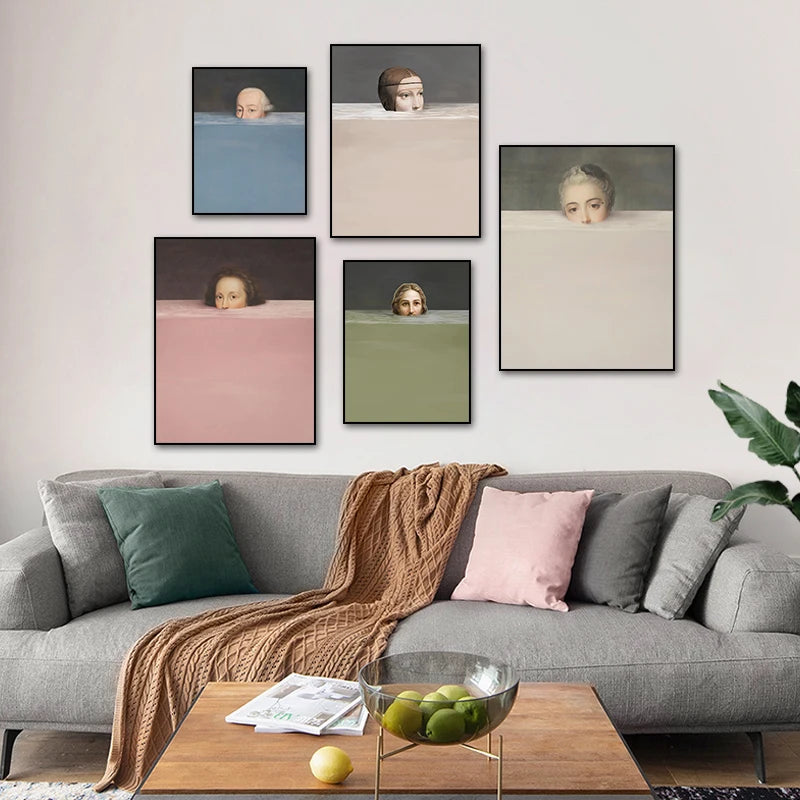 Creative Spoof Famous Paintings Canvas