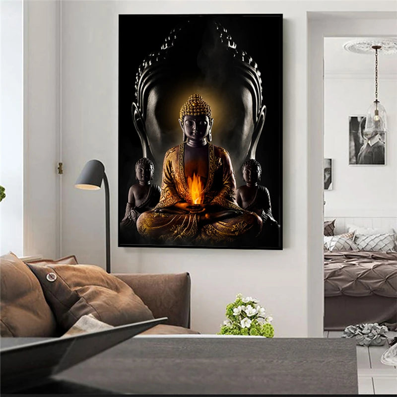 Modern Spiritual Buddha Canvas